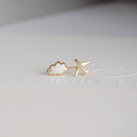 Cloud & Plane Earrings