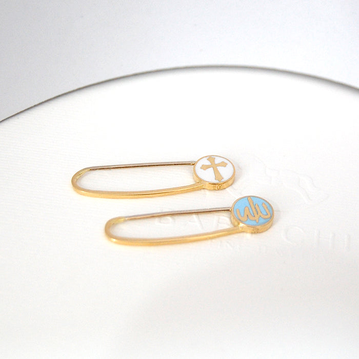 Cross Enamel Faith Pin