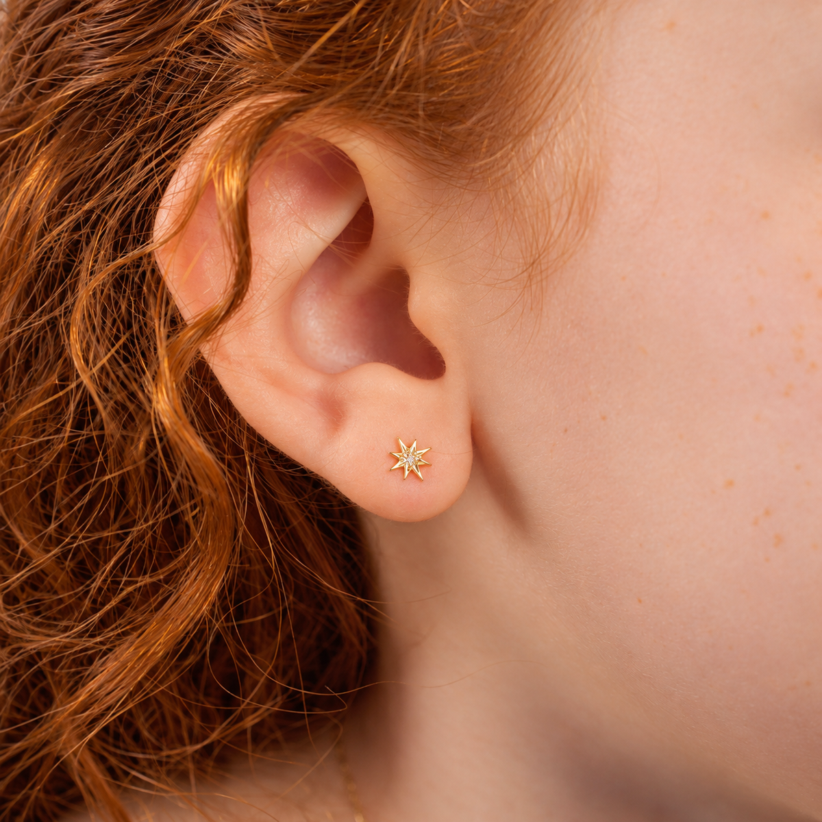 Classic Starburst Diamond Earrings