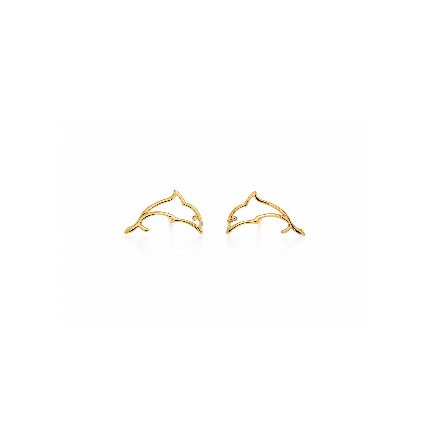 Dolphin Outline Earrings
