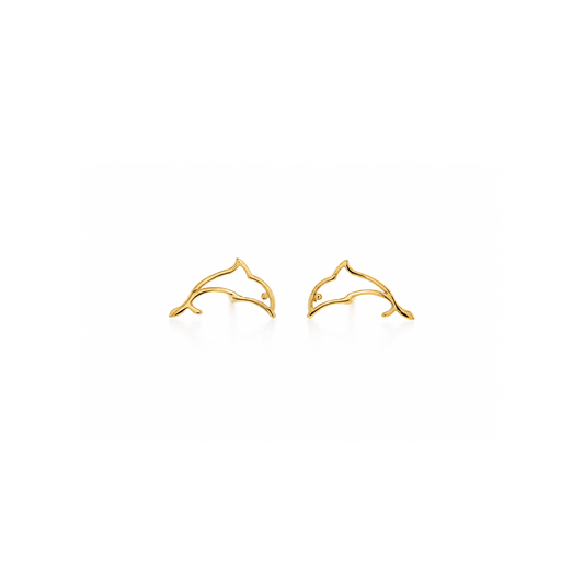 Dolphin Outline Earrings