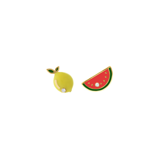Lemon & Watermelon Earrings