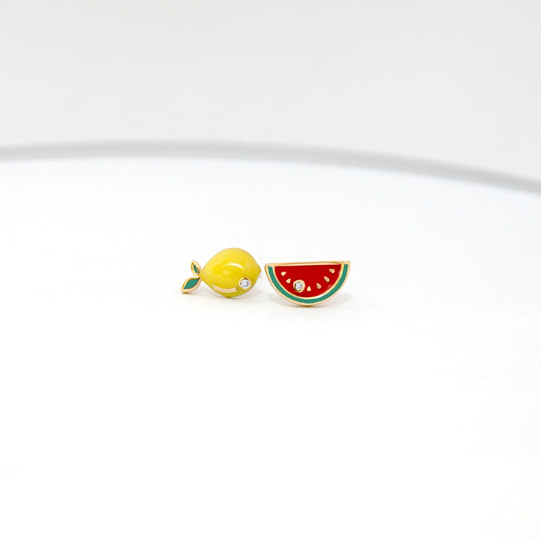 Lemon & Watermelon Earrings
