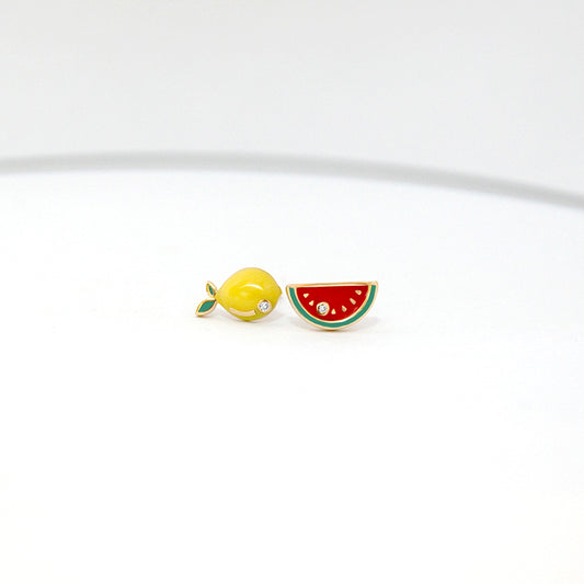 Lemon & Watermelon Earrings