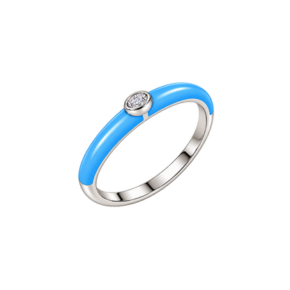 Blue Horizon Diamond Ring