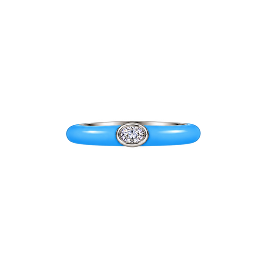 Blue Horizon Diamond Ring
