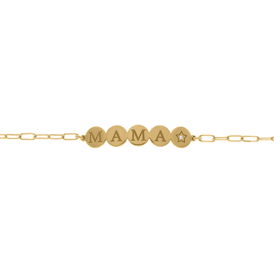 Mama Discs Diamond Bracelet