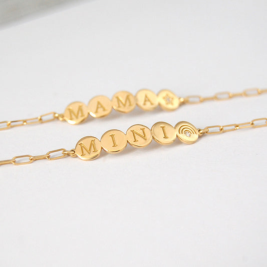 Mini Discs Diamond Bracelet