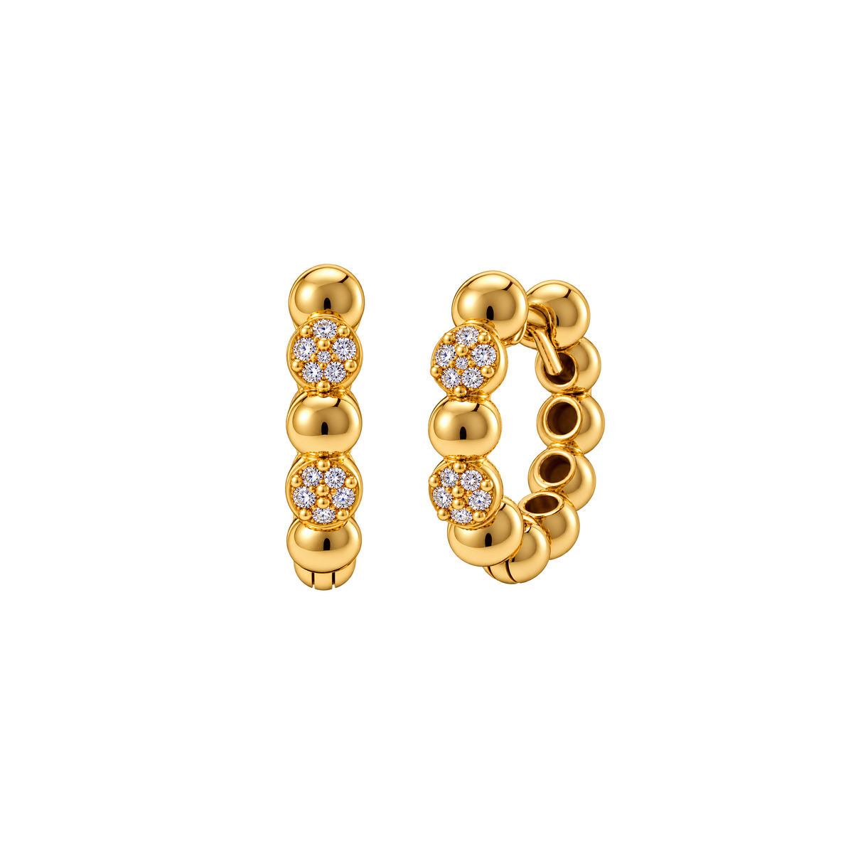 Golden Moments Diamond Huggies