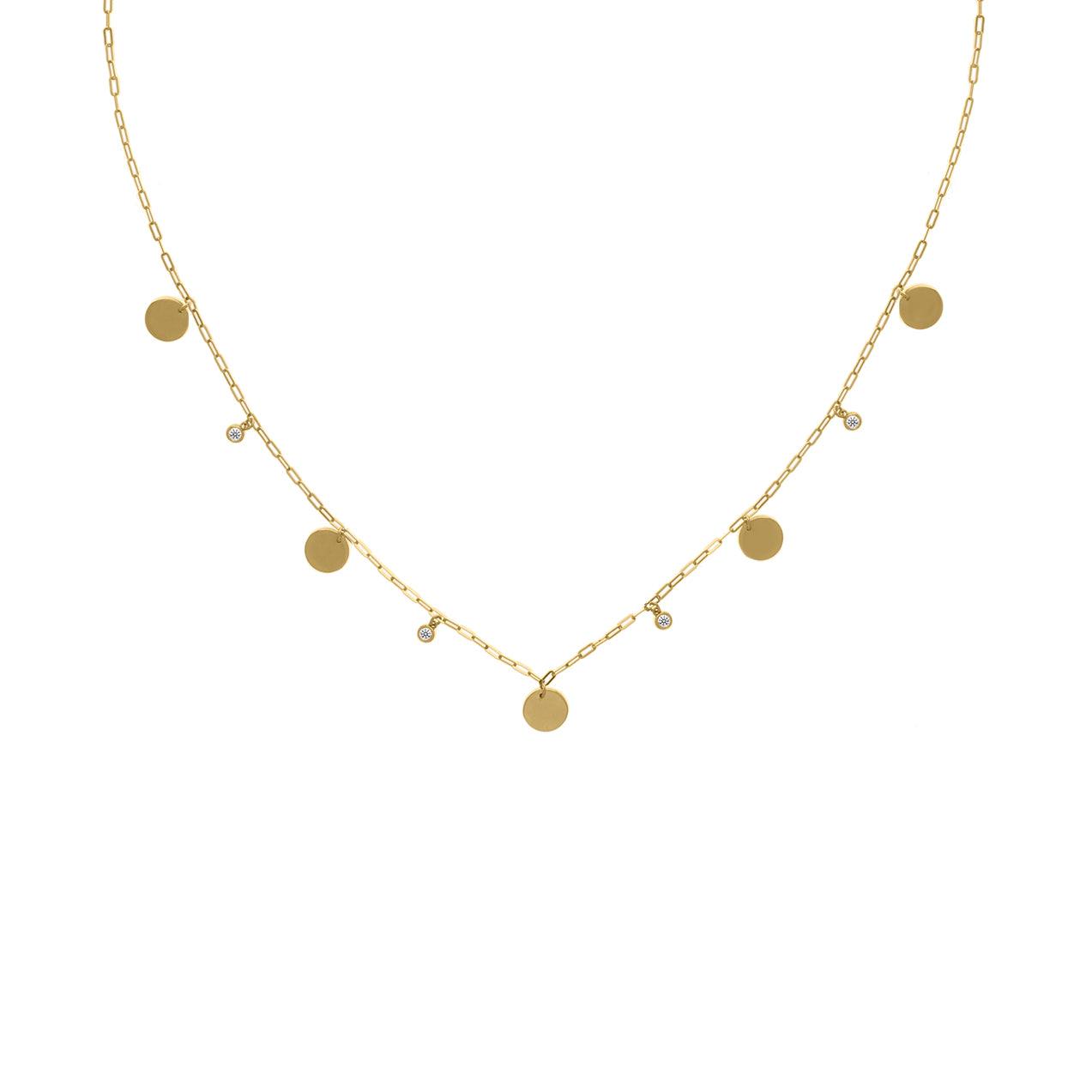 Discs Diamond Necklace | Pre-order