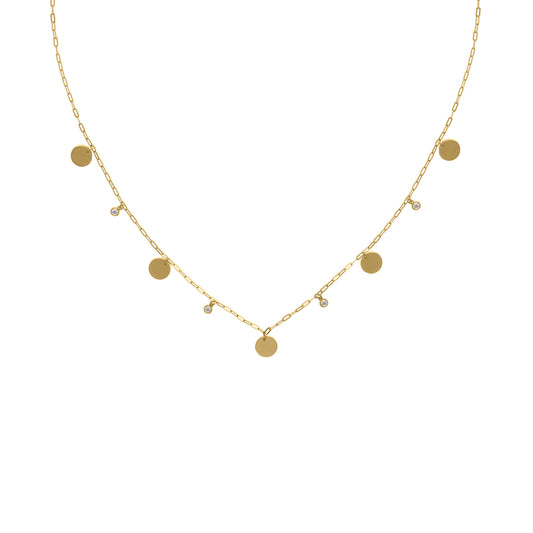 Discs Diamond Necklace | Pre-order