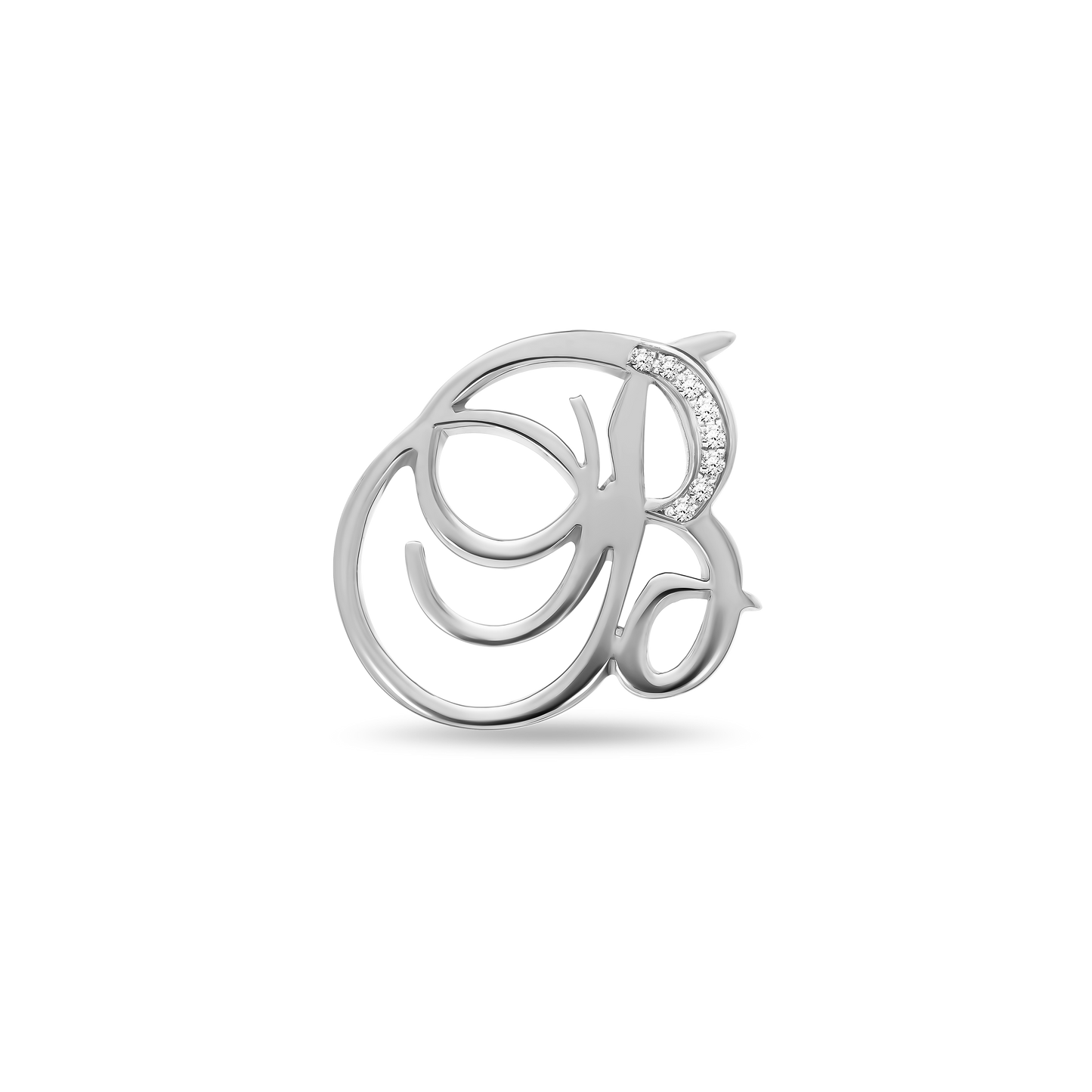 Letter Diamond Brooch | Pre-order