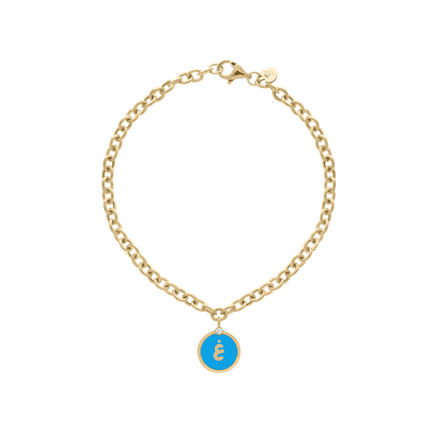 Arabic Initial Letter Coin Bracelet