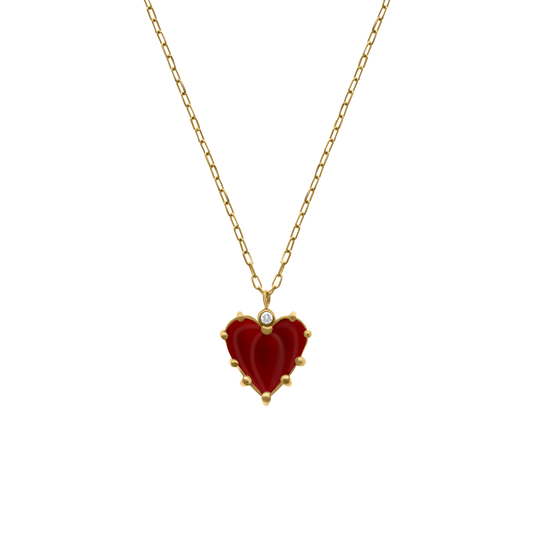 Glowing Heart Diamond Necklace