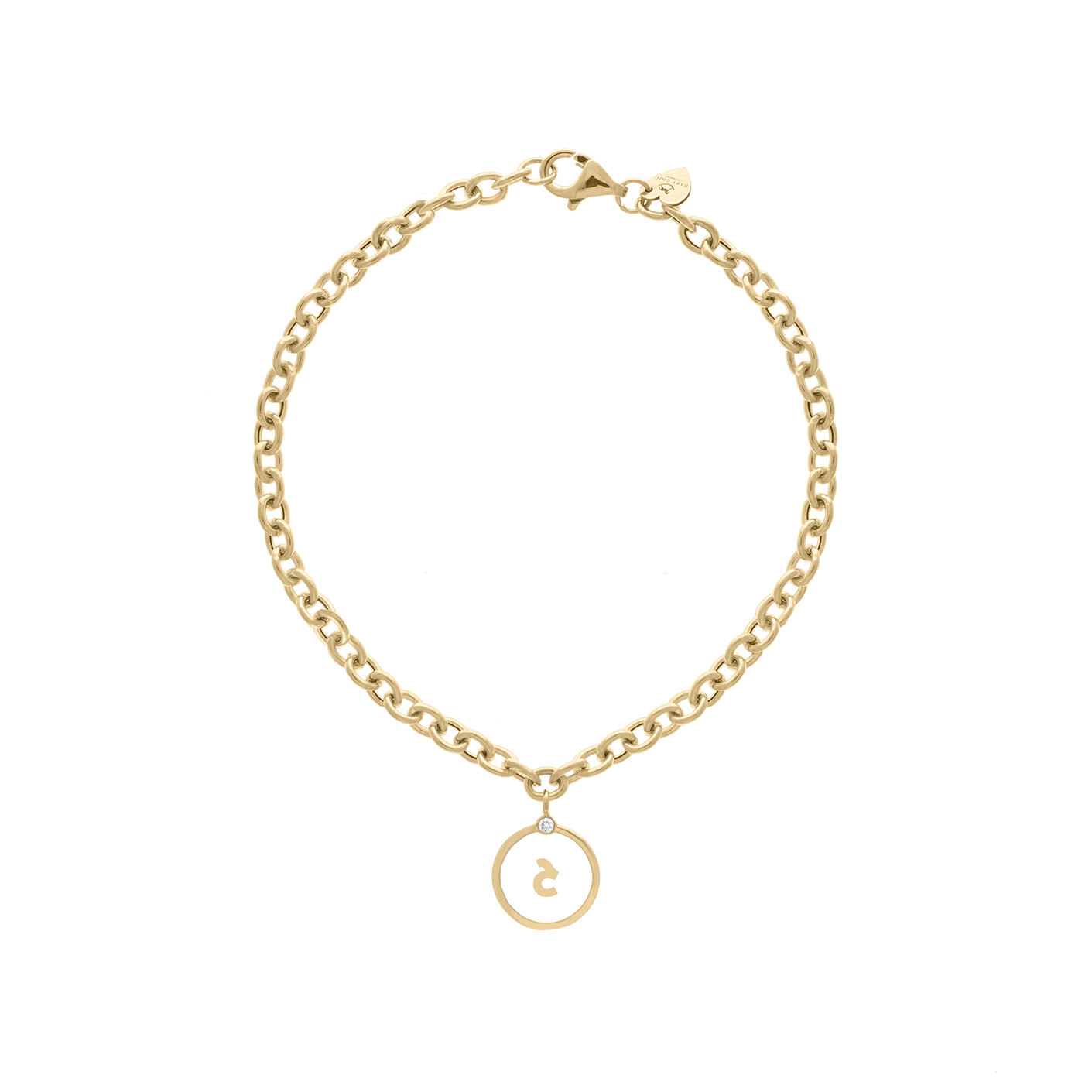 Arabic Initial Letter Coin Bracelet