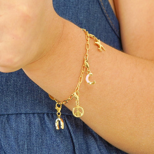 Initial Letter Diamond Charm